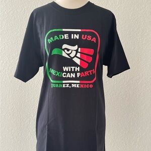 Yazbek Unisex Be Bold and Different Cotton‎ Graphic Black T-Shirt Size M